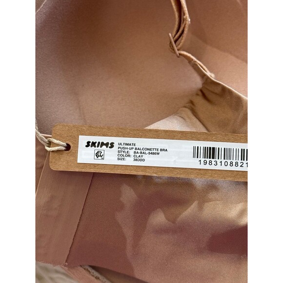 Skims Ultimate Balconette Push Up Bra Clay Size 38DDD - Picture 7 of 7